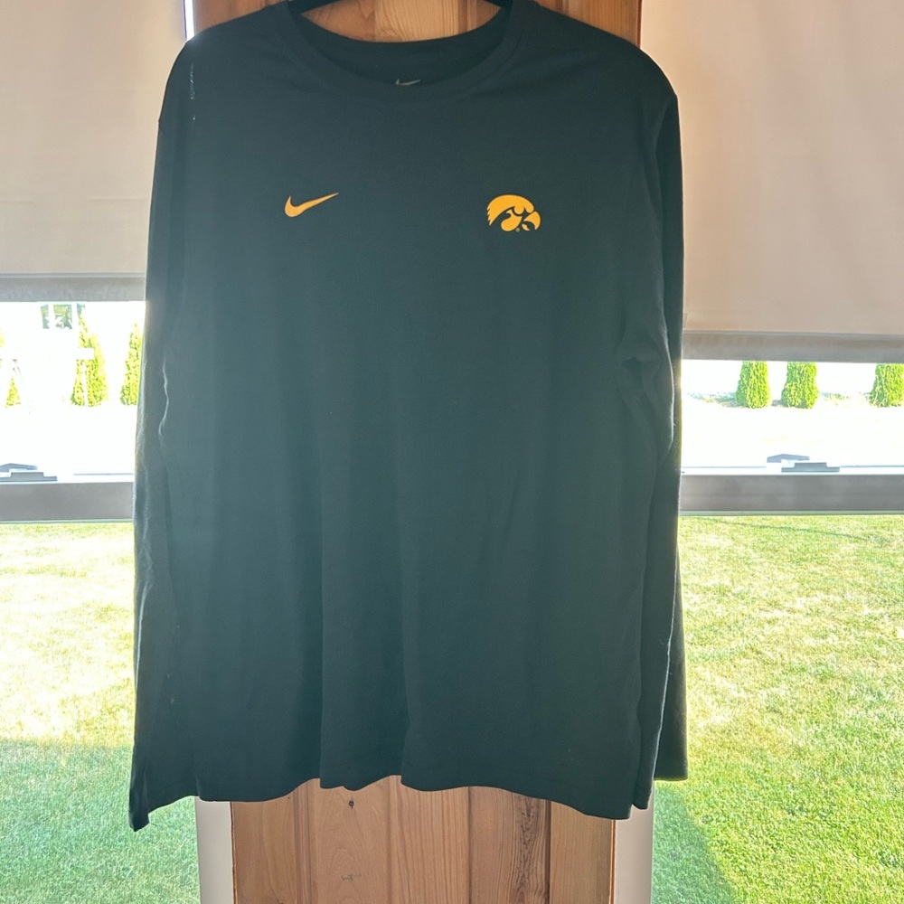 Nike Black Dri-FIT Shirt with White Logo